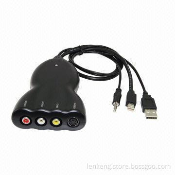 Display Port to AV Converter, Supports Plug-and-play Function, 5V DC Power Supply